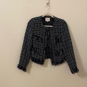 Women's Navy Tweed Jacket